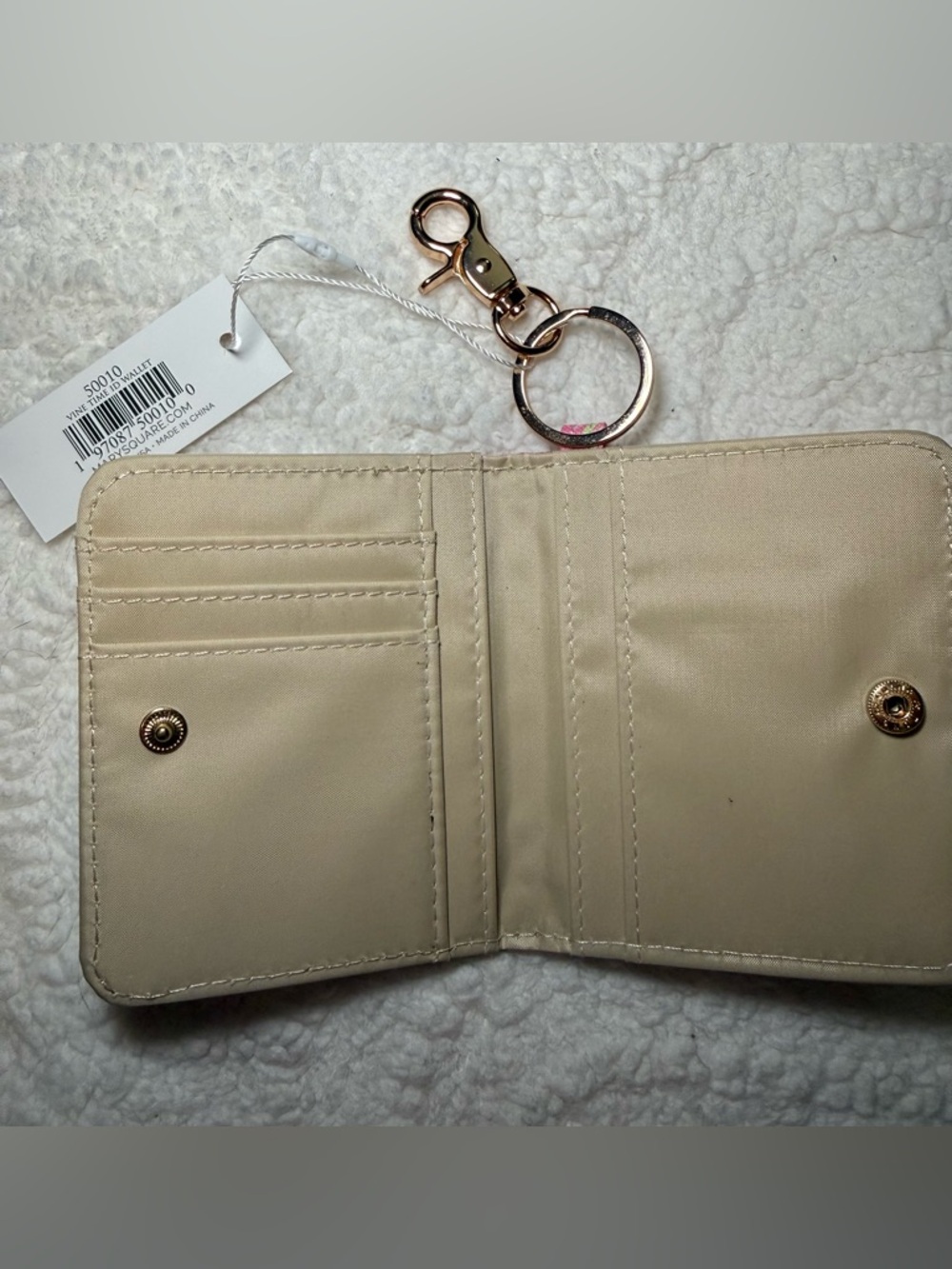 Marc Square Pink Floral Key Wallet - Picture 5 of 7